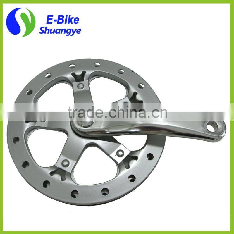 alloy electric bicycle crank and chainwheel bicycle crankset