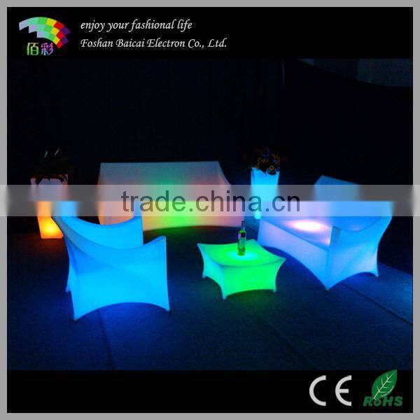 led bar acrylic table & chair light furniture luminous waterproof outdoor