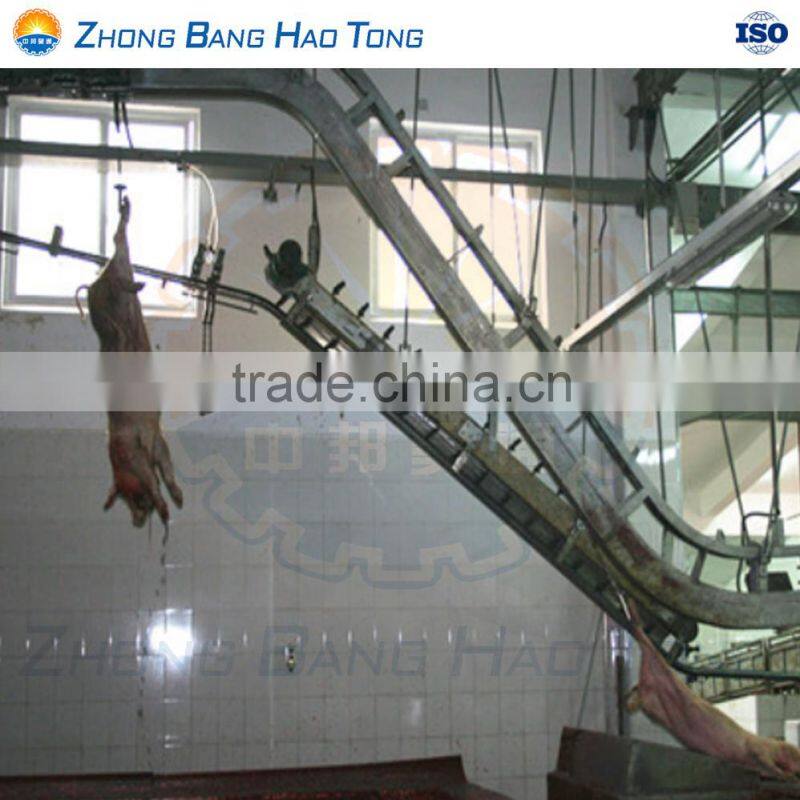 floor mounted plate type sychronized offal and viscera quarantine system