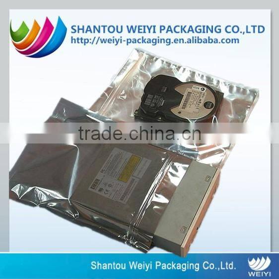 Custom anti-static transparent aluminum foil packaging bag for electronic component