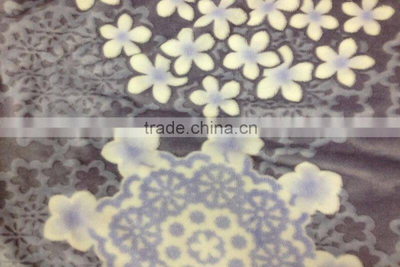2015 News super soft 100% polyester burnout velour fabric