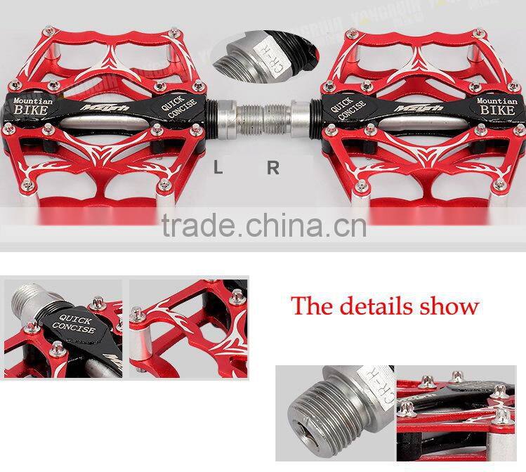 Aluminum alloy Colorful sealed bearing pedals for MTB and BMX