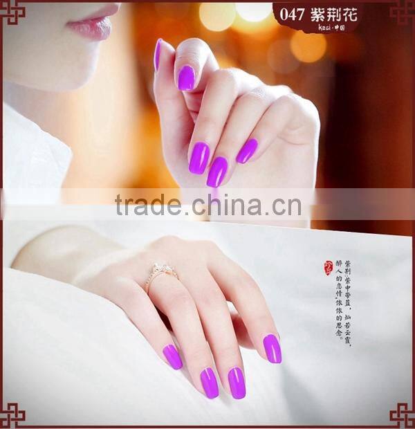 2015 kasi free sample soak off nail art design uv gel polish