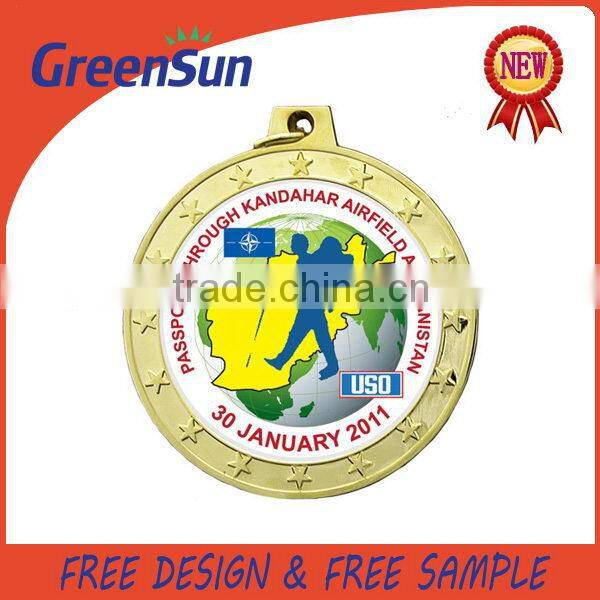 Made in Zhejiang China hotsale metal gold award commemorative medal