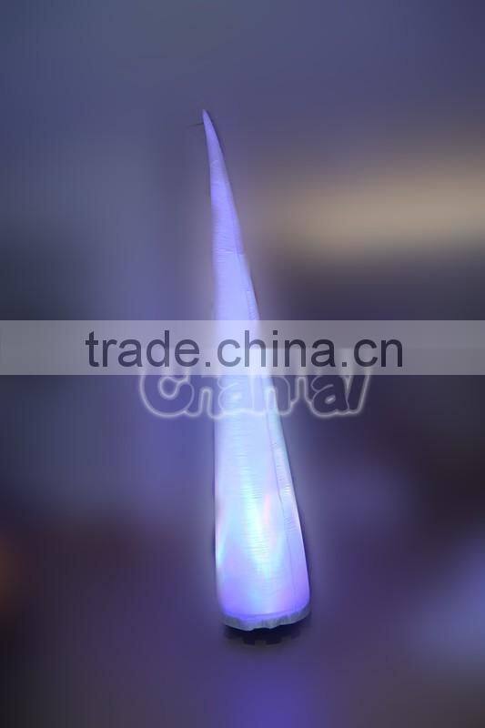 Remote Control Color Led Lighting Inflatable Lighting Cone Decoration/Inflatable Indoor Loghting
