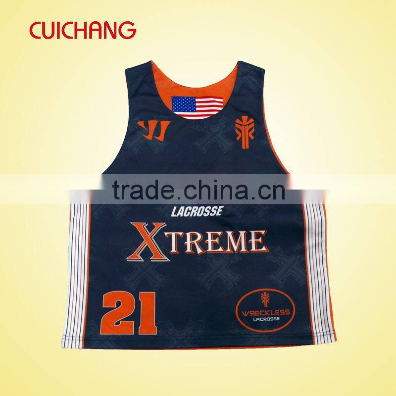 2014 hot selling custom sublimated lacrosse jersey