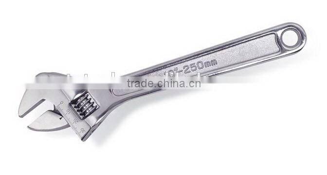 10" High Quality Adjustable Wrench with scale