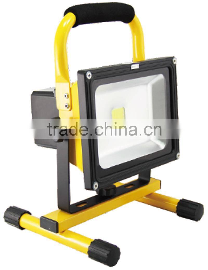 Portable Battery LED Work Lights IP65 Outdoor 20W Rechargeable LED Work Light 12V 24V Epistar Power LED Rechargeable Flood Light