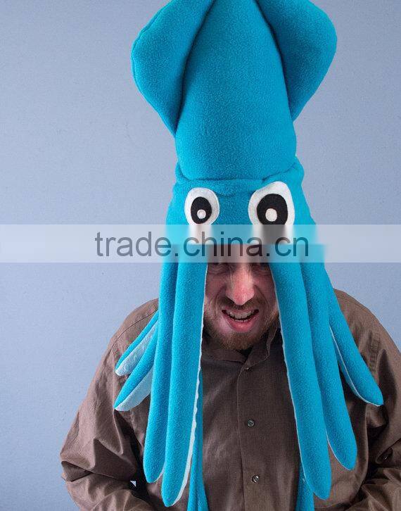 Innovative plush squid hat for sale