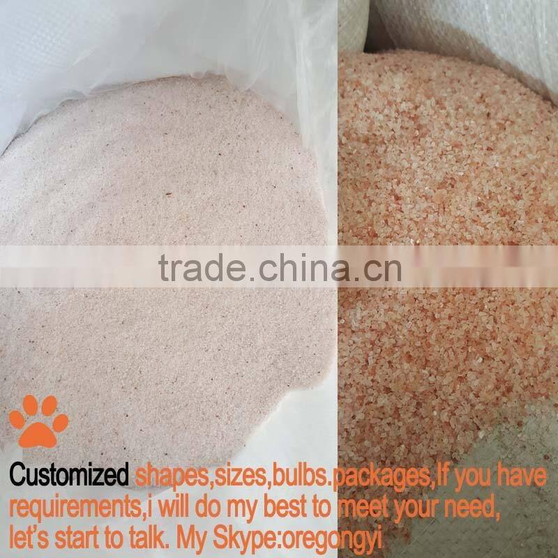 factory directly selling good quality with goood price himalayan rock salt pink granular 2-5mm