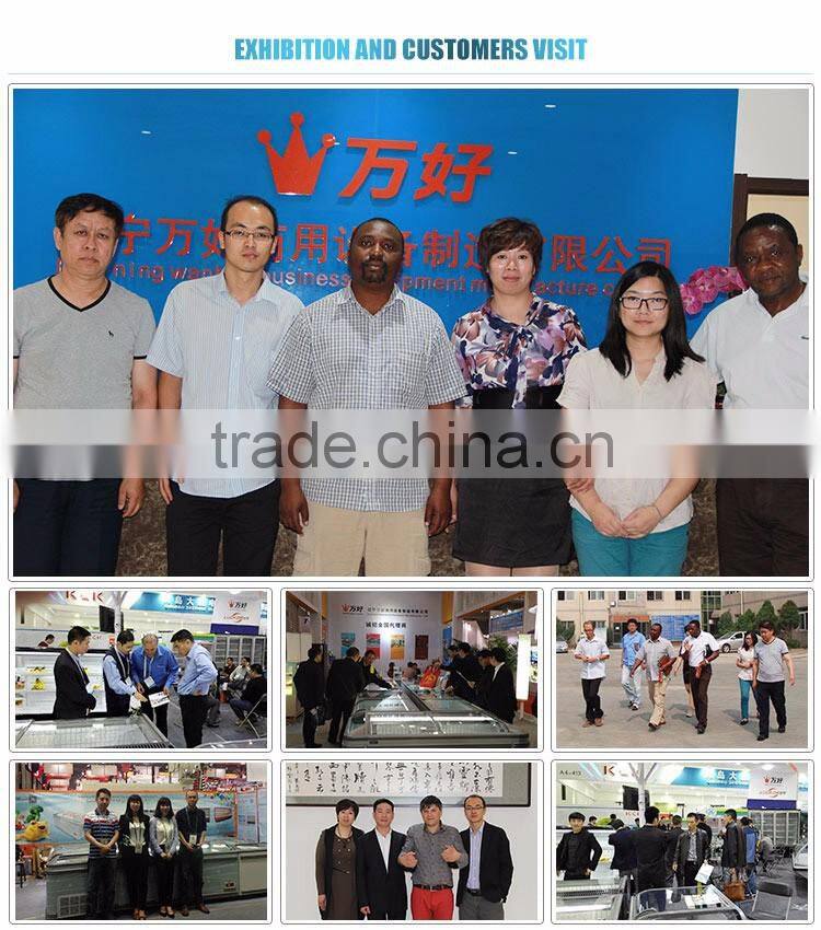 Air cooler with double sliding glass doors for ice cream