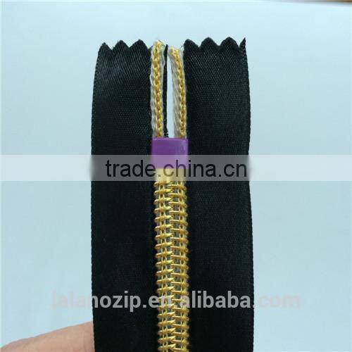fashion airtight zipper for bags open end metal stopper with Europe Reach cetificated