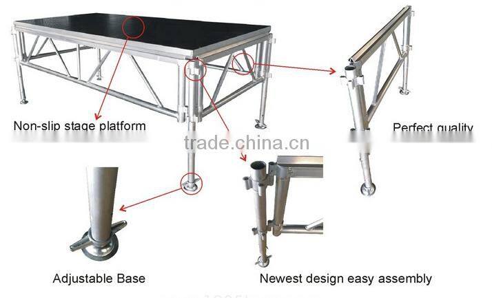 Transparent catwalk stage glass stage acrylic stage