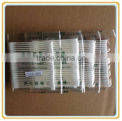 White High Quality Wooden Handle Cleanroom Cotton Swab