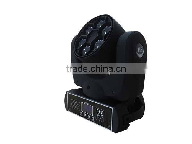 100% factory directly RGBW MINI 6pcs bee eye led beam dmx512 moving head light