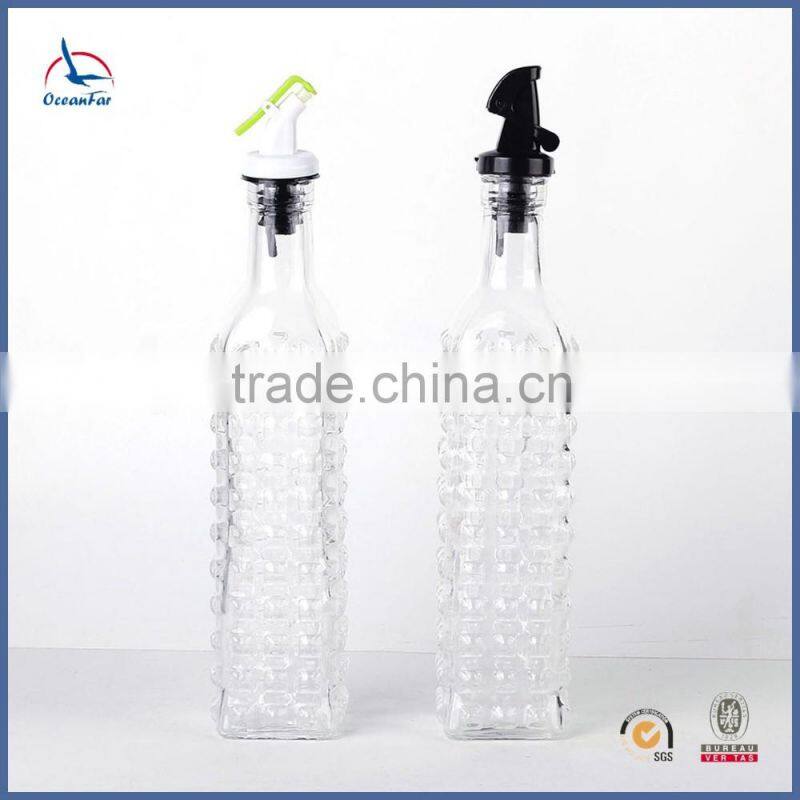 High Quality Olive Oil Glass Bottle Clear Glass Oil And Vinegar Bottle