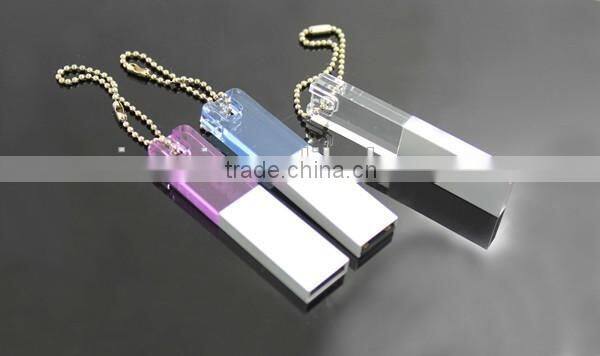 Light color crystal usb 2.0 flash drive