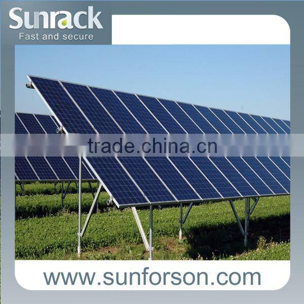 ground screw for solar panel mounting system