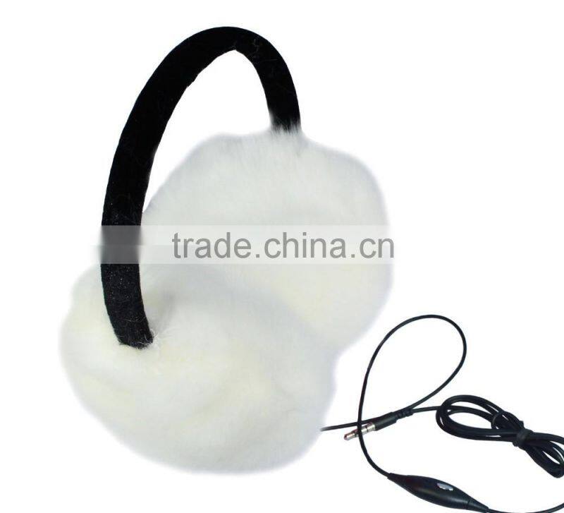 fur headphones free sample earmuff music headphones