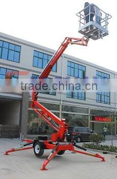 Best price hydraulic articulated folding boom lift