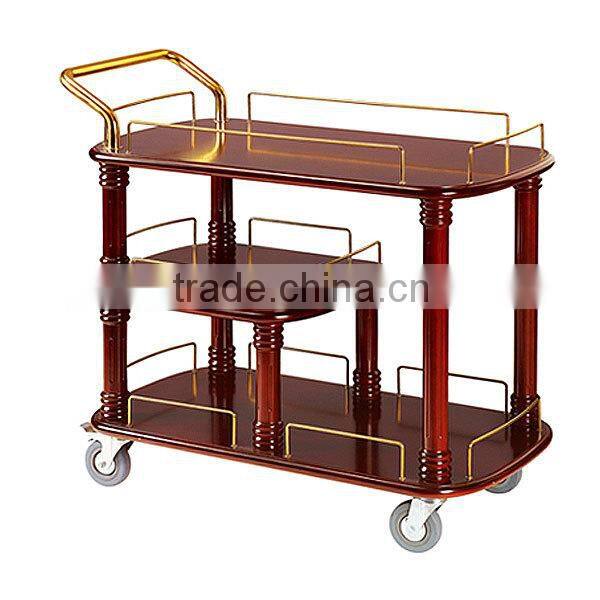 Morden Wooden Airline Food&Beverage Serving Trolleys/Catering Trolley On Wheel