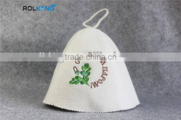 Logo design sauna wool felt hat