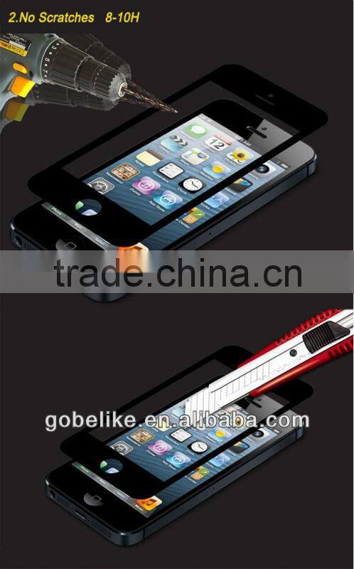 0.4mm tempered glass screen protector for iPhone5s