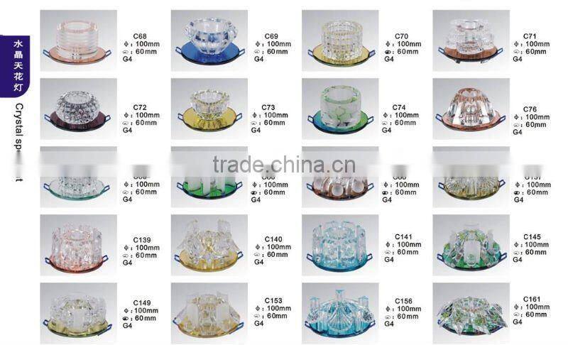 crystal ceiling light