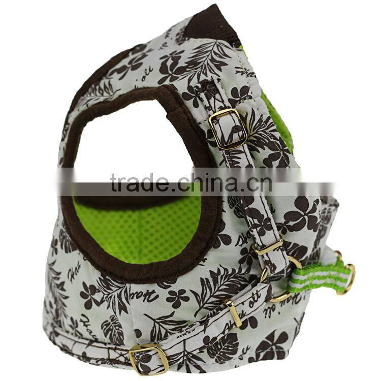 13.4~16.5" White Base Green Color Safety Dog Harness from Chi-buy