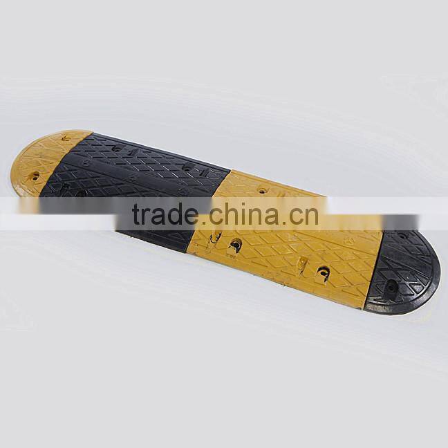 rubber speed bump for traffic safety