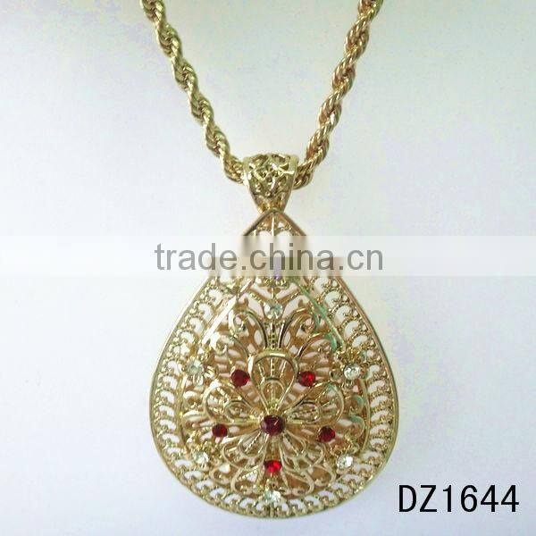 saudi gold tassel necklace large size jewelry