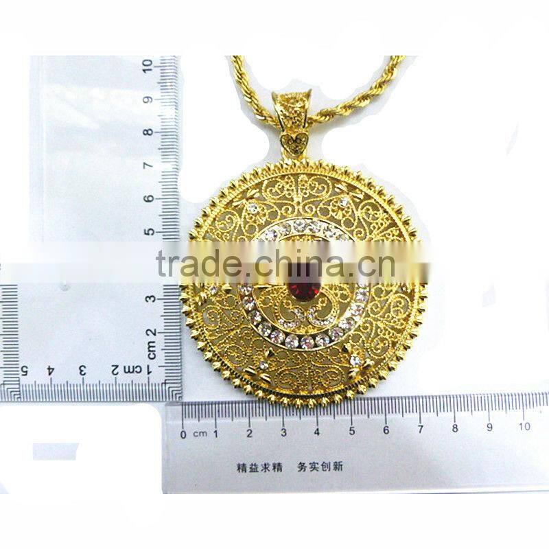 islam allah necklace pendant light weight diamond necklace set