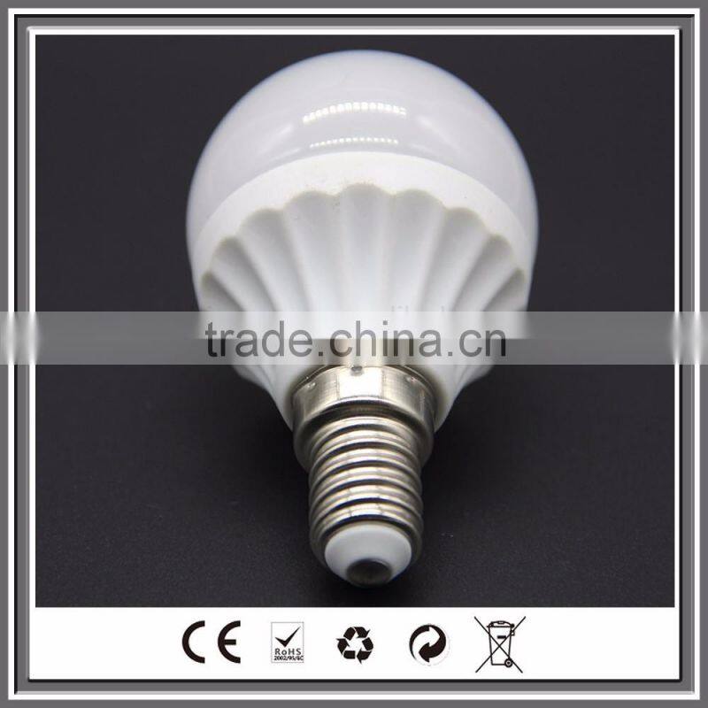 China manufacturing led bulb 6w energy saving PC plastic led light bulb P45 CE