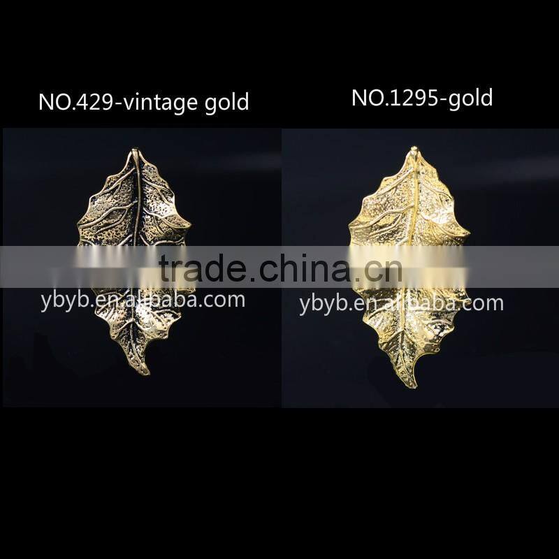 alloy metal vintage gold leaf fashion korea hair accessories jewelry making -429