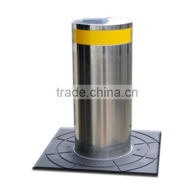 Hydraulic Steel pipe bollards made of 6mm thickness 304# stainless steel(ISO9001-2008Approved)