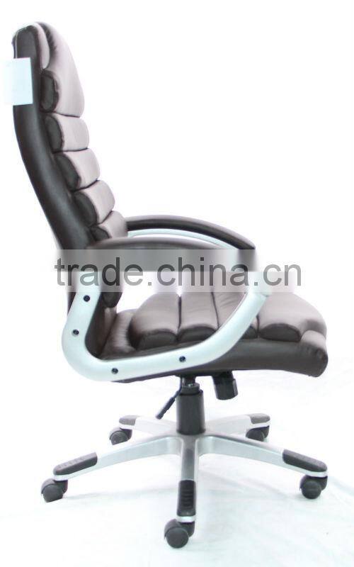 HC-9012 PU leather swivel office chair with armrest/high back tile leather office chair