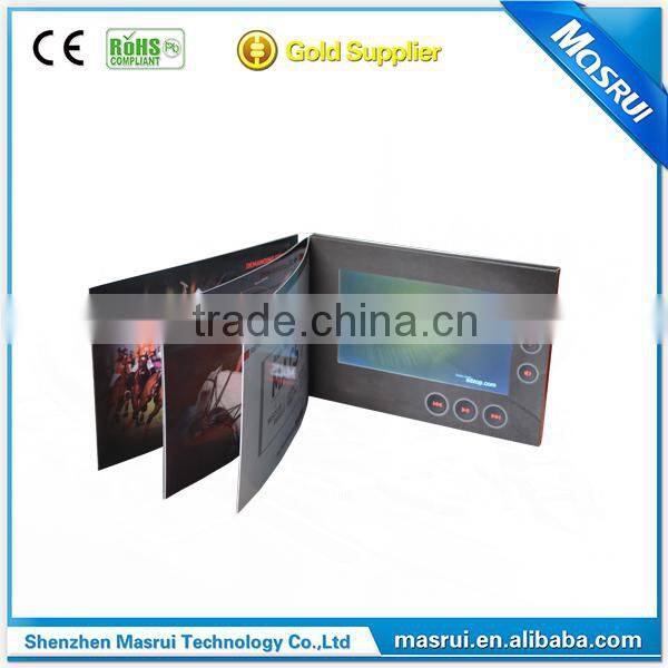 Hot selling 5.0 inch Video Greeting card / video brochures / TV brochures for advertsing