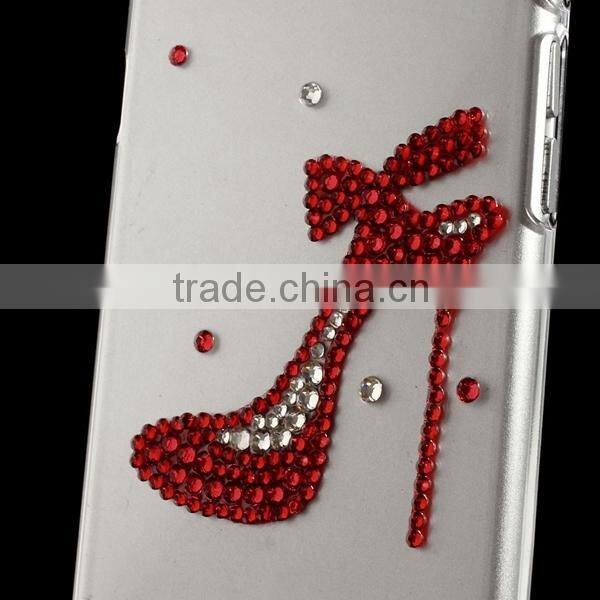 High-heeled Shoe Rhinestones Clear Hard Case for iPhone 6, for iphone6 case