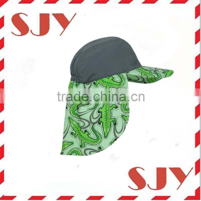 UV protection sun shade cap with flap for children