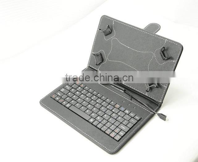universal drop proof leather tablet pc case cover for android tablet for samsung galaxaxytablet8inch with keyboard