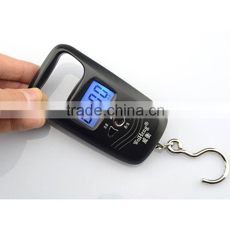 Low cost with best quality portable mini digital hanging luggage scale 50kg/10g