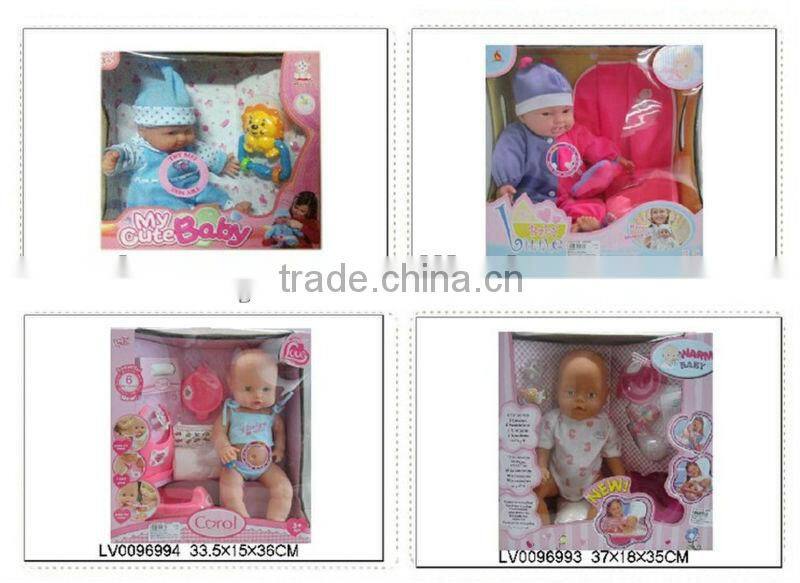 2013 Newest Fashion High quality Plush 16 Inch Solid toy doll With IC&Sound for baby play with EN71