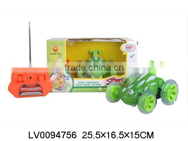 cartoon mouse shape 4CH rc stunt car 360 with light&music