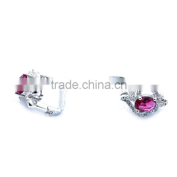 CZ ruby set hot sale CZ set new design set