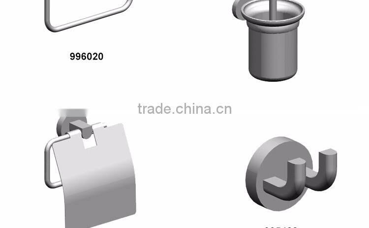 Eco-Friendly multifunction zinc alloy silver color bath accessories wholesale