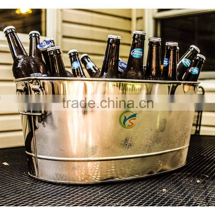 Oval Galvanized Steel Party Beverage Tub