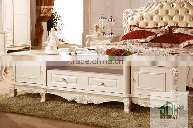 French Style HB-2001# wooden tv cabinet designs tv lcd wooden cabinet wooden lcd tv stand design
