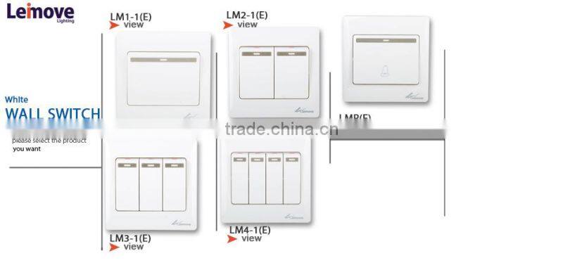 2015 new design 2 gang 1 way eletrical switch