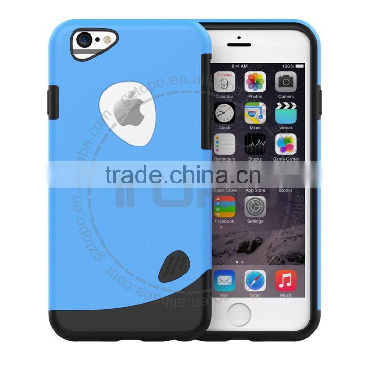 Hybrid armor shockproof protective PC+TPU mobile phone cover hard plastic Hit color case for iPhone 6 6s 6s plus 5se