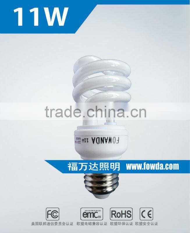 CHEAP SPIRAL 11W E14/E27 LIGHTING BULB MANUFACTURER